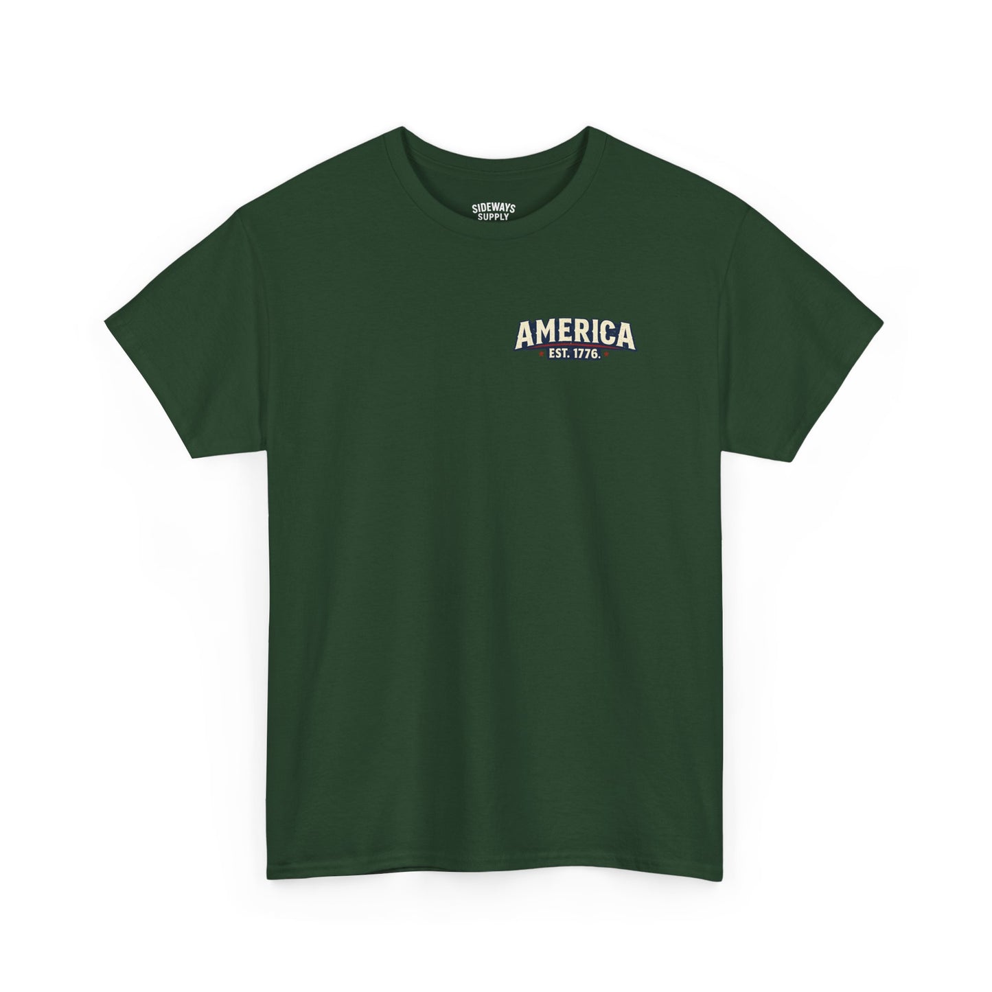 Freedom Downriver Graphic Tee — "America The Free" Patriotic T-Shirt