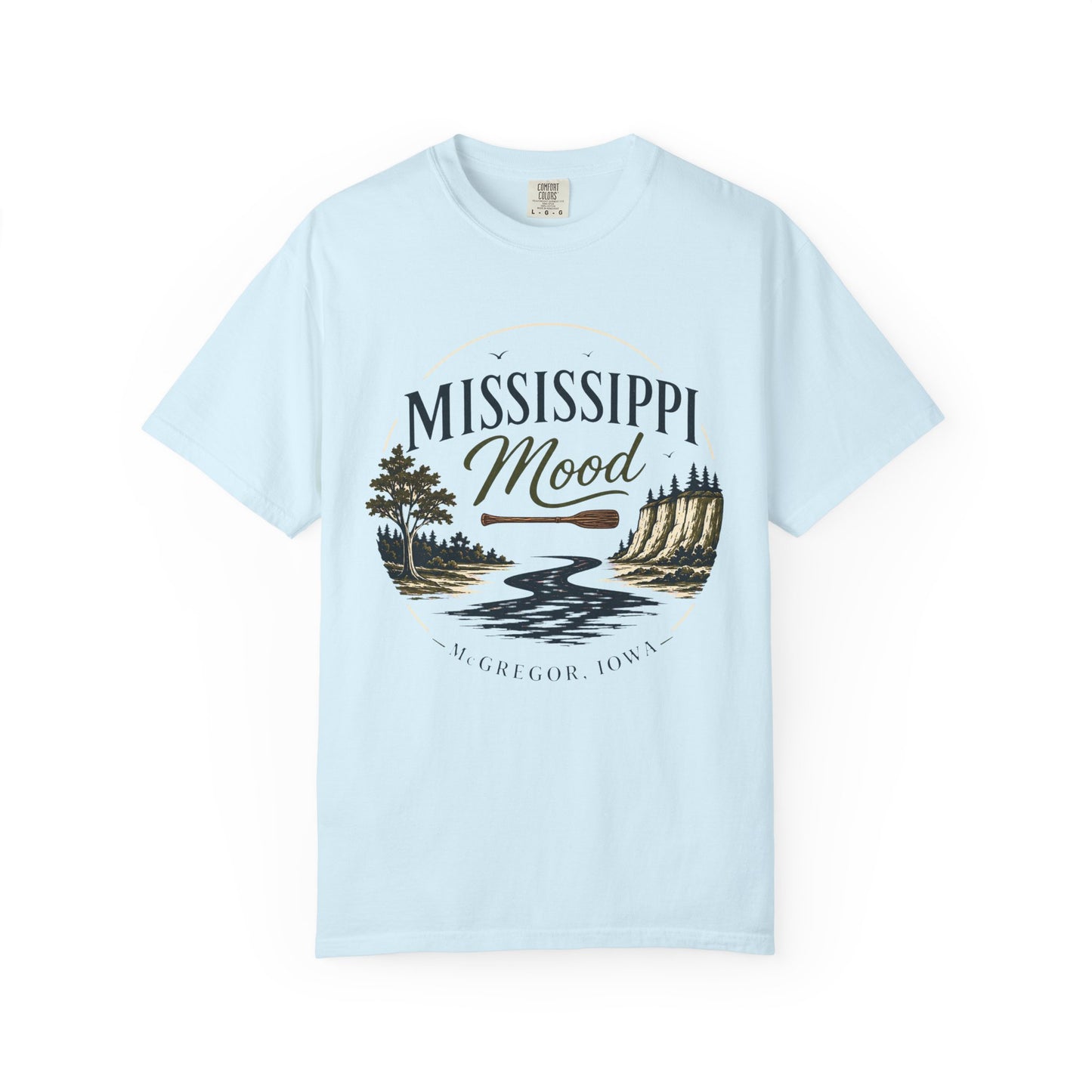 Mississippi Mood T-Shirt — Retro Riverfront Scenic Tee