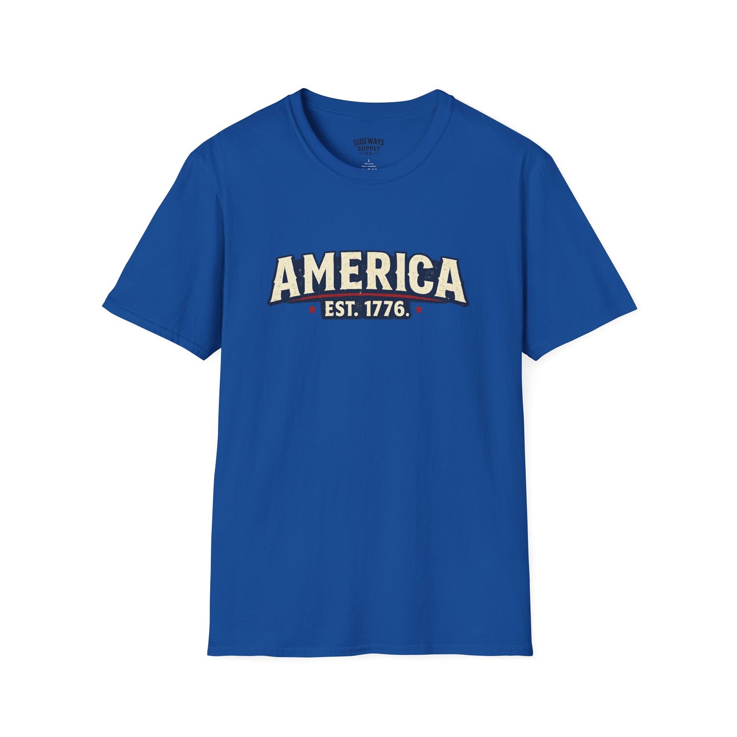 America EST. 1776 T-Shirt — Vintage Patriotic USA Tee