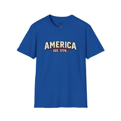 America EST. 1776 T-Shirt — Vintage Patriotic USA Tee