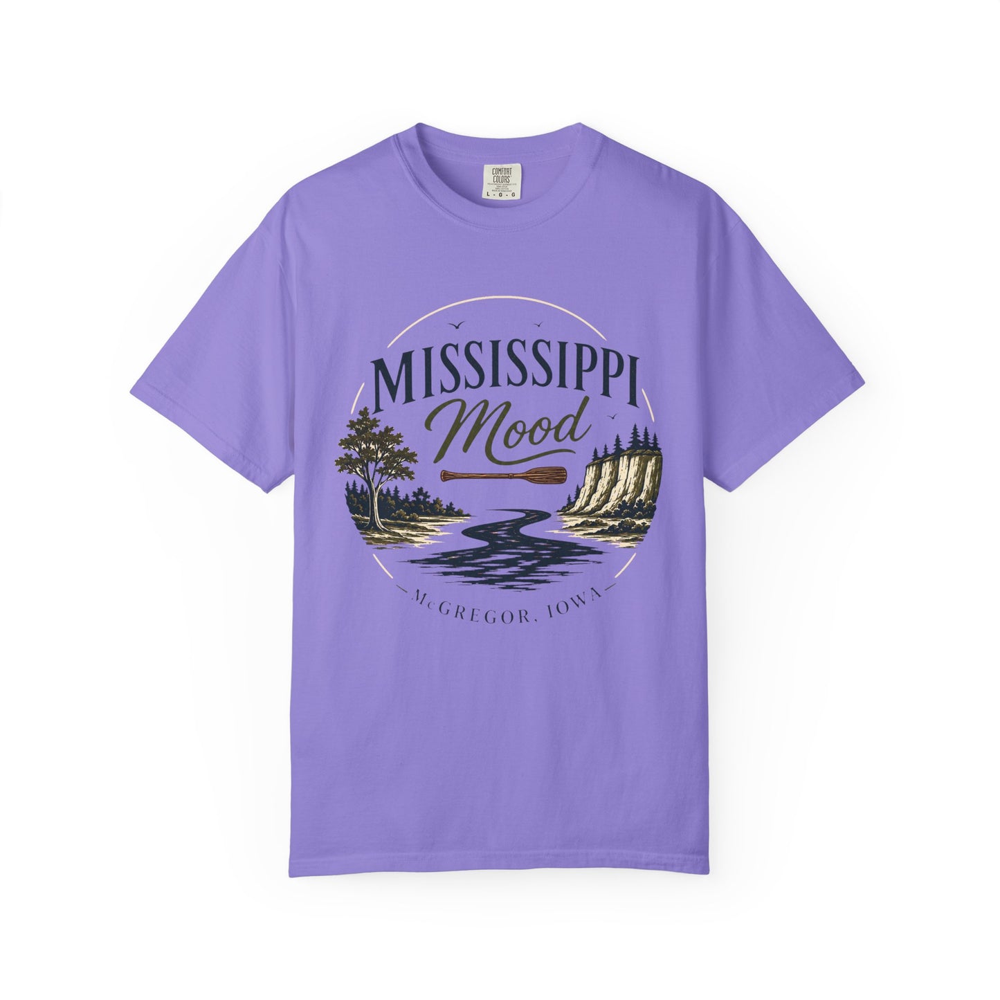 Mississippi Mood T-Shirt — Retro Riverfront Scenic Tee
