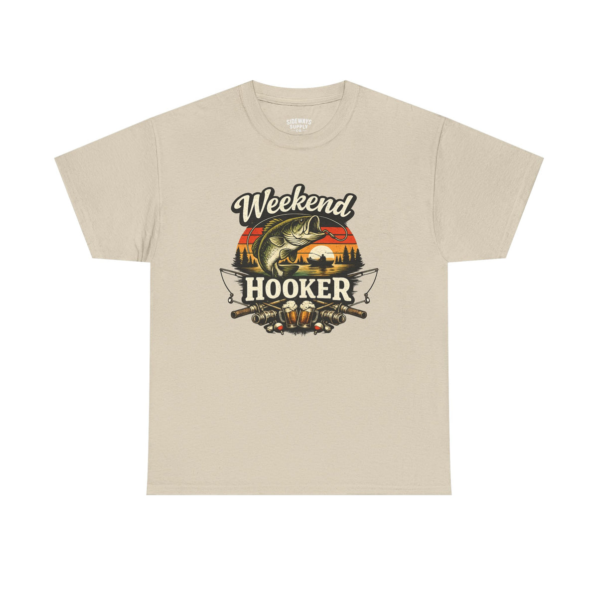Weekend Hooker Fishing Tee — Unisex Bass Angler Graphic T-Shirt