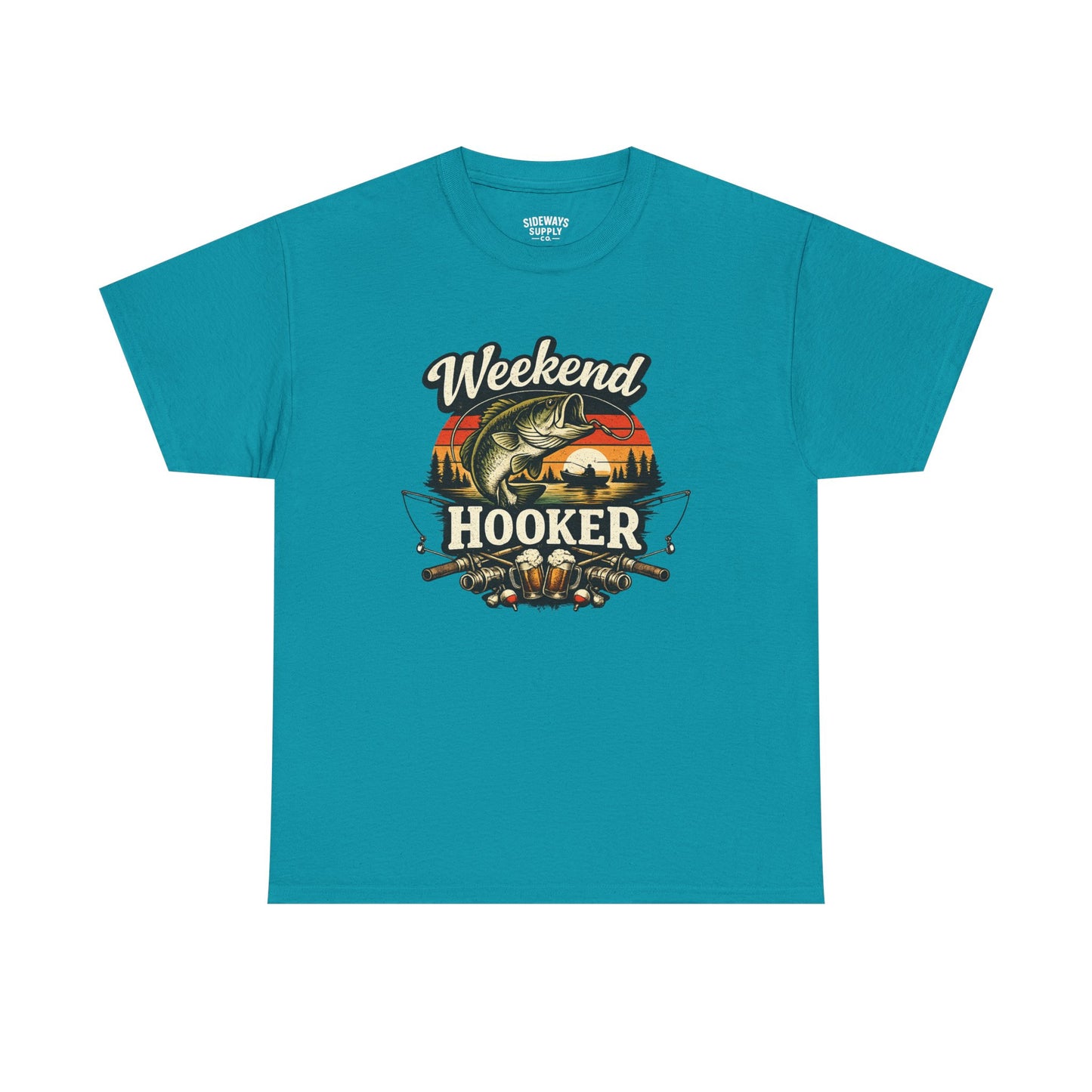 Weekend Hooker Fishing Tee — Unisex Bass Angler Graphic T-Shirt