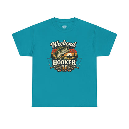 Weekend Hooker Fishing Tee — Unisex Bass Angler Graphic T-Shirt