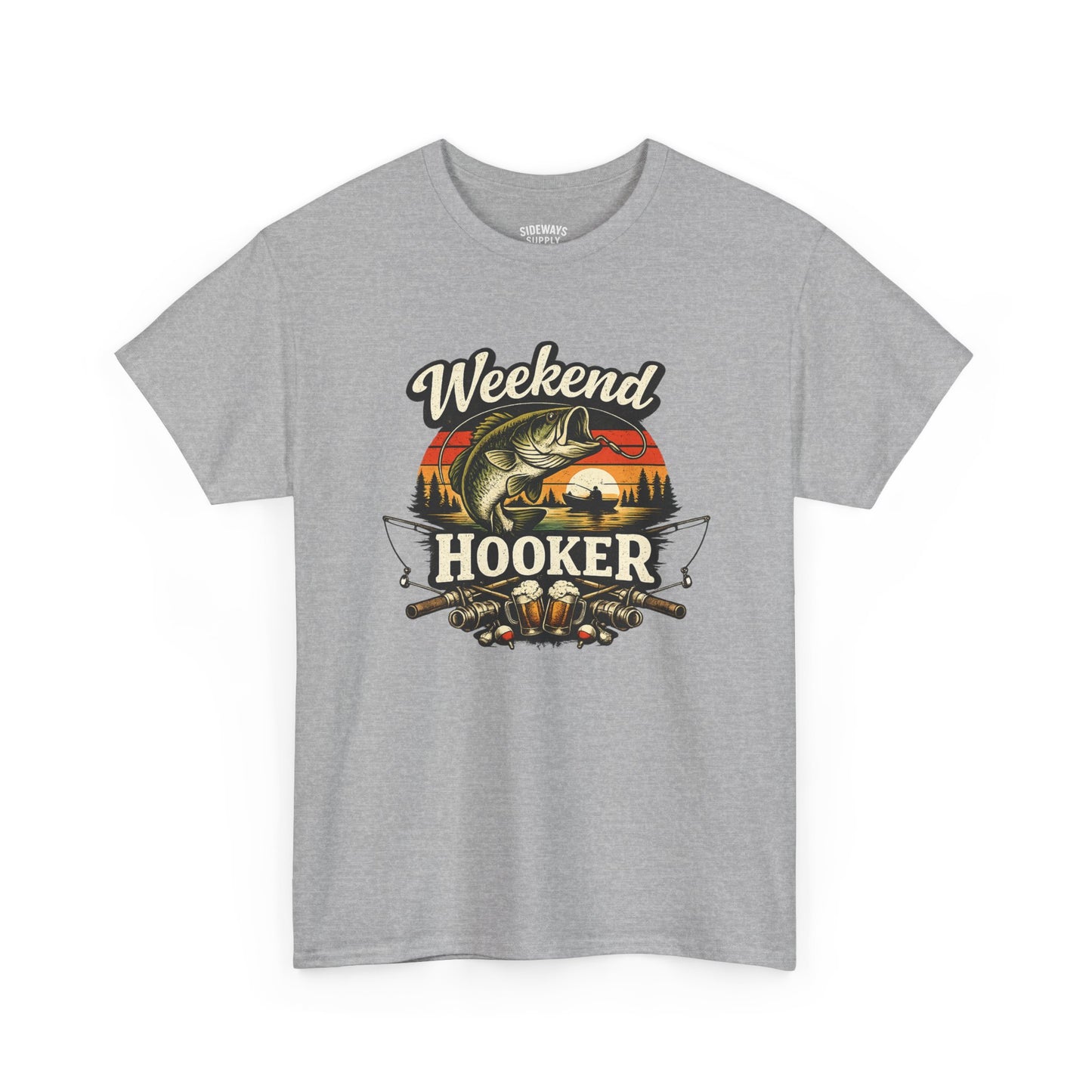 Weekend Hooker Fishing Tee — Unisex Bass Angler Graphic T-Shirt