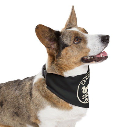 Certified Squirrel Patrol Pet Bandana, Dog Accessory, Fun Canine Gear, Pet Lover Gift, Dog Walker Fashion