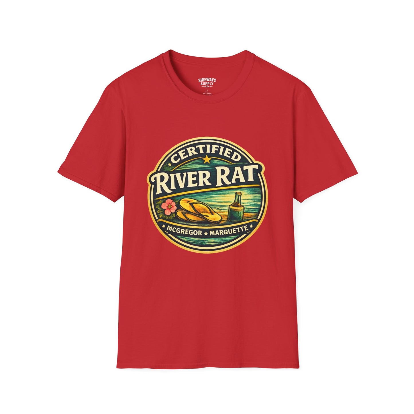 Certified River Rat T-Shirt — Kayak & Fishing Outdoor Tee (McGregor • Marquette)