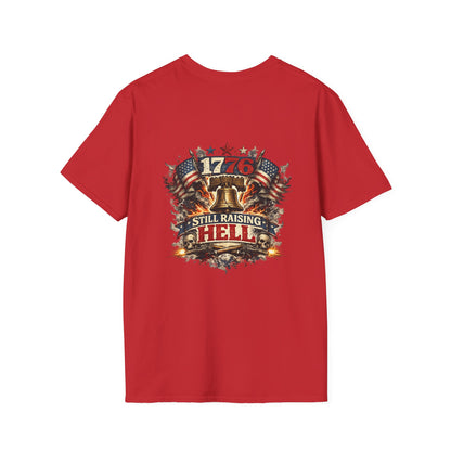 America 1776 T-Shirt — '1776 Still Raising Hell' Patriotic Liberty Bell Tee
