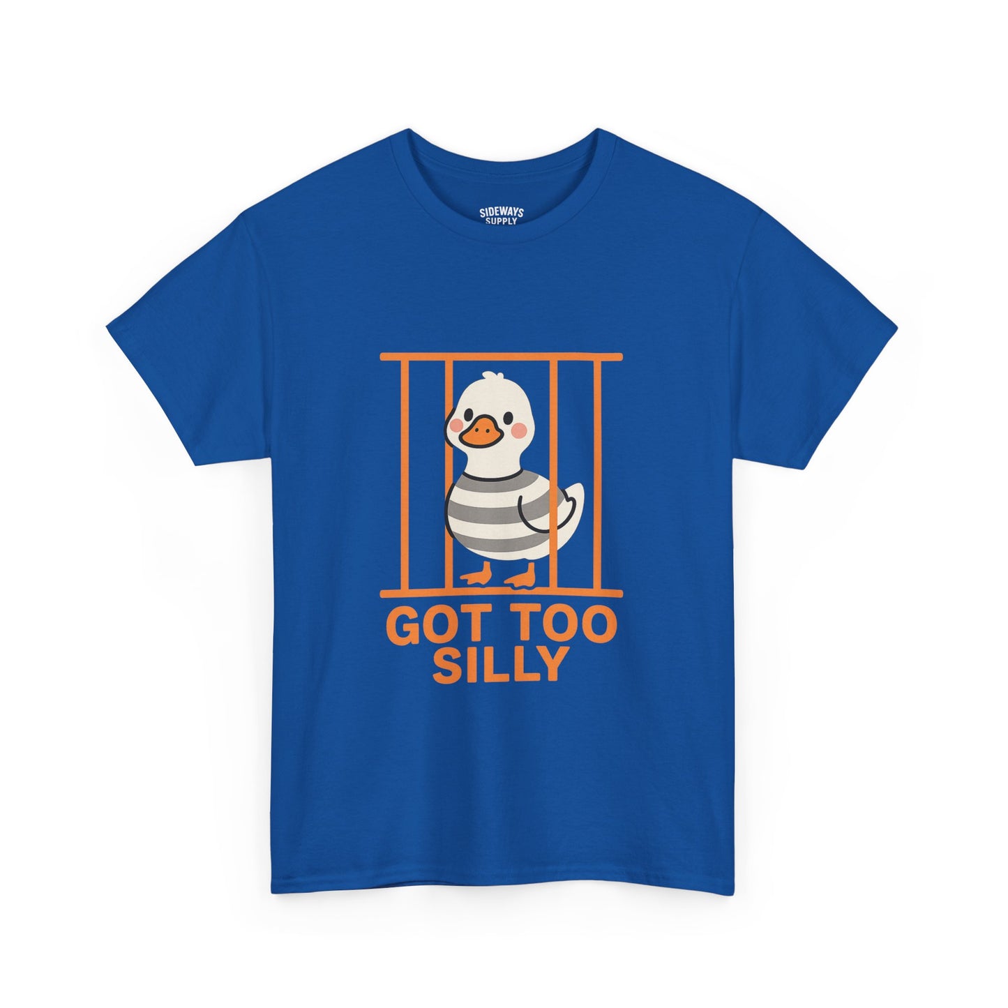 Funny Goose Jail Humor Heavy Cotton Tee