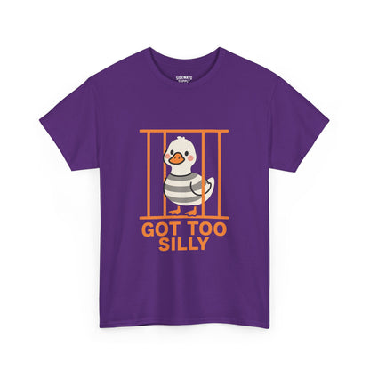 Funny Goose Jail Humor Heavy Cotton Tee