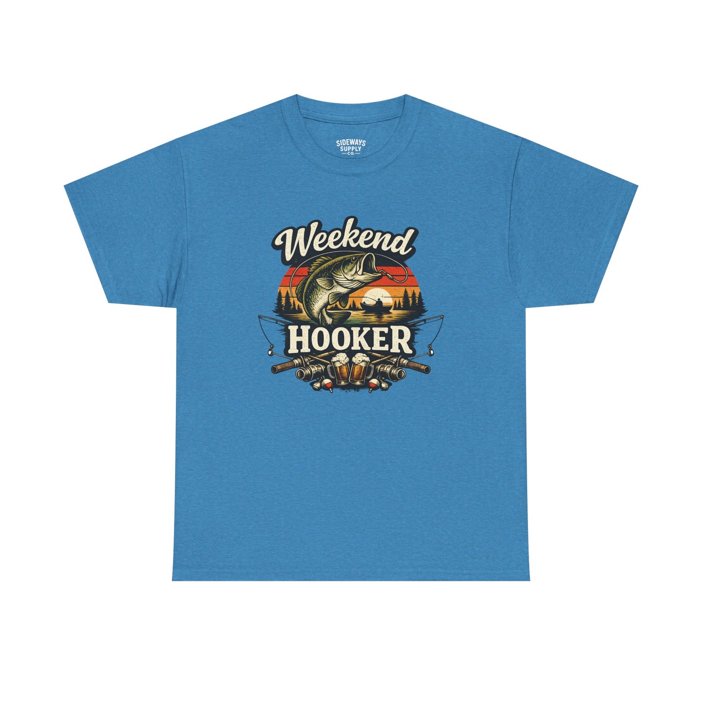 Weekend Hooker Fishing Tee — Unisex Bass Angler Graphic T-Shirt