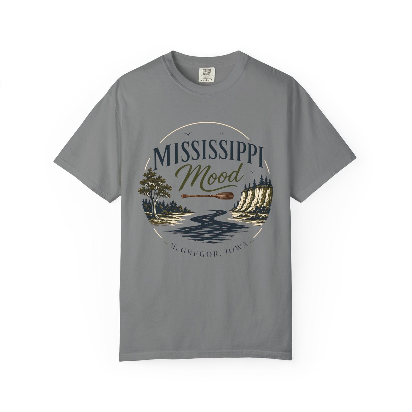 Mississippi Mood T-Shirt — Retro Riverfront Scenic Tee