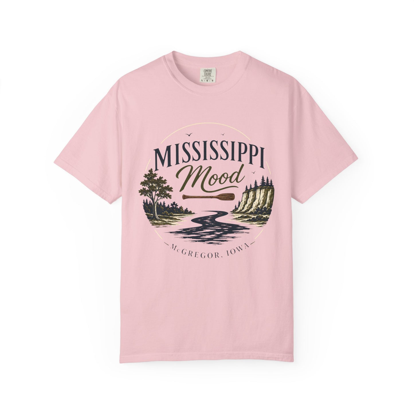 Mississippi Mood T-Shirt — Retro Riverfront Scenic Tee