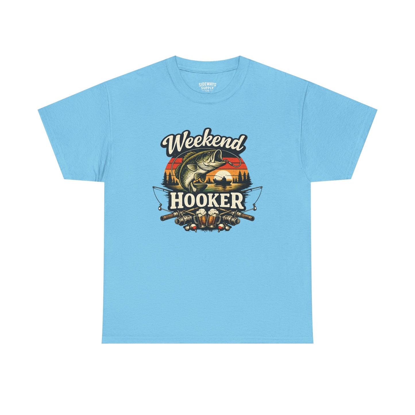 Weekend Hooker Fishing Tee — Unisex Bass Angler Graphic T-Shirt