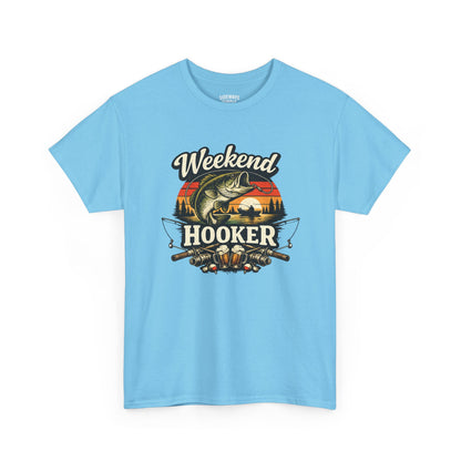Weekend Hooker Fishing Tee — Unisex Bass Angler Graphic T-Shirt