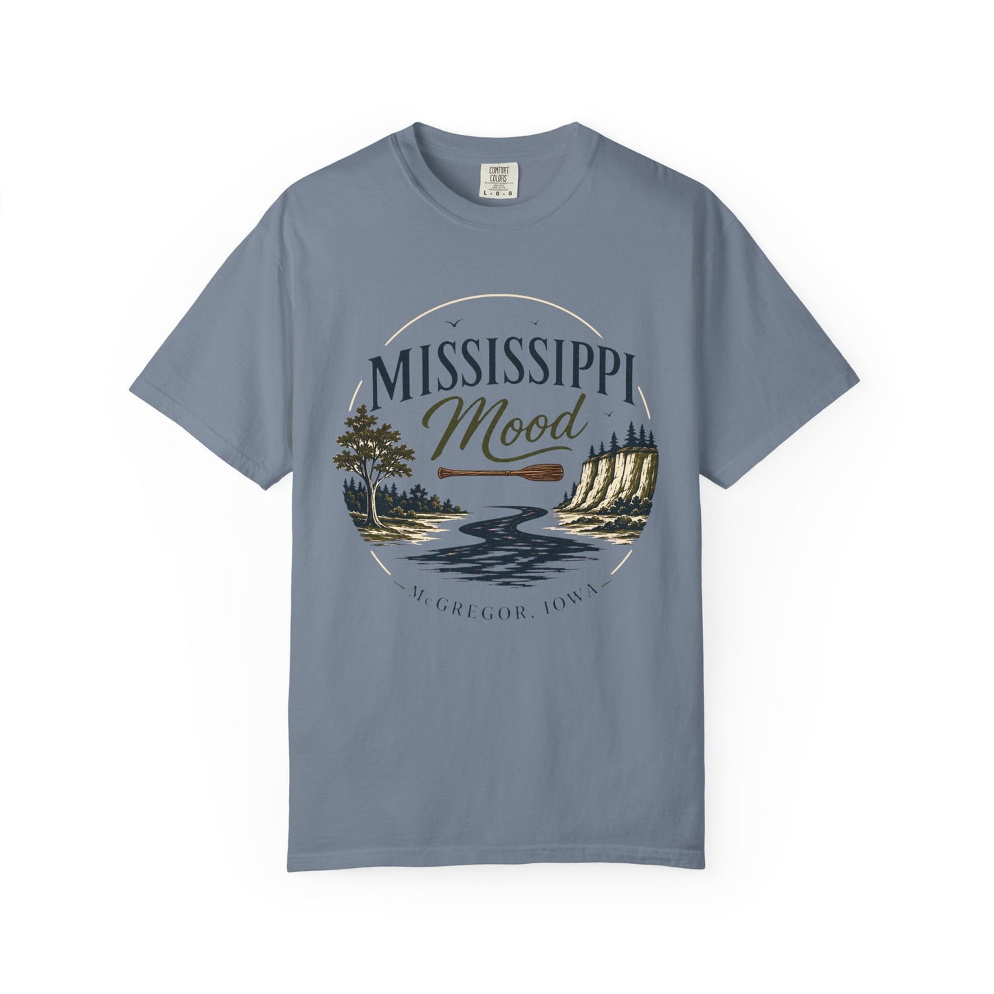 Mississippi Mood T-Shirt — Retro Riverfront Scenic Tee