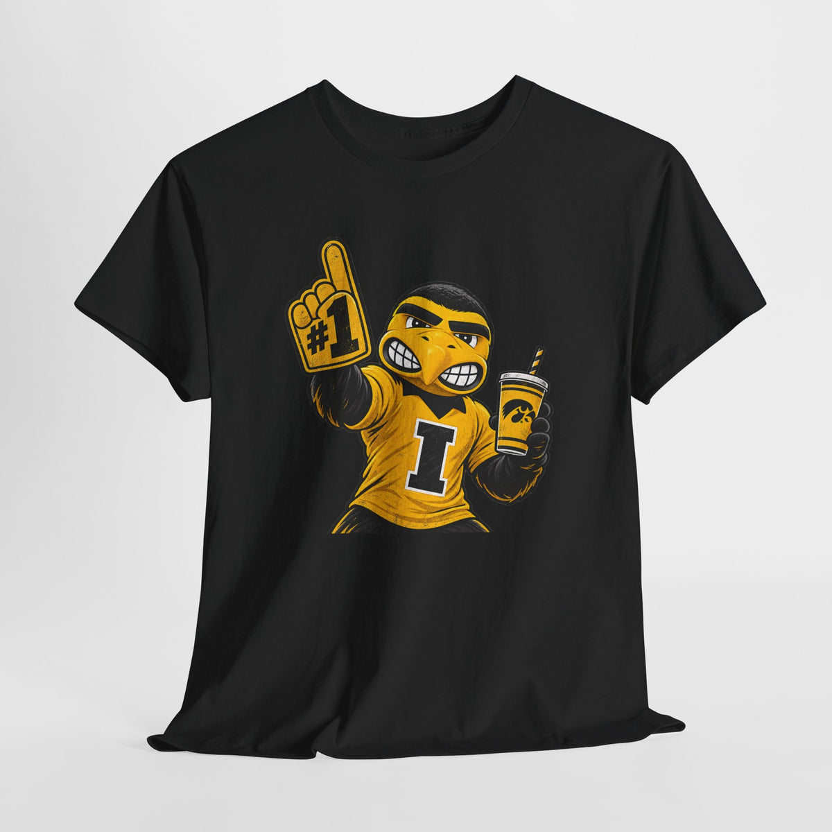Mascot Fan T-Shirt — #1 Foam Finger Cheerleader Design