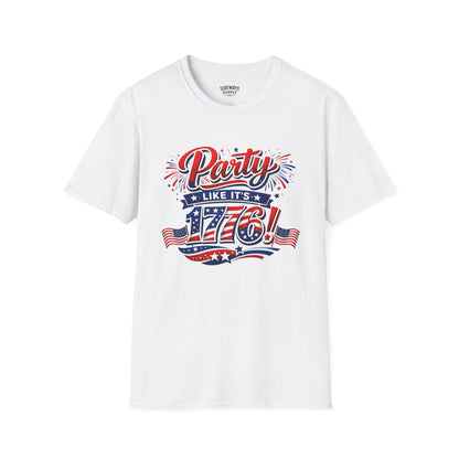T-Shirt — "Party Like It's 1776!" Patriotic 4th of July Tee