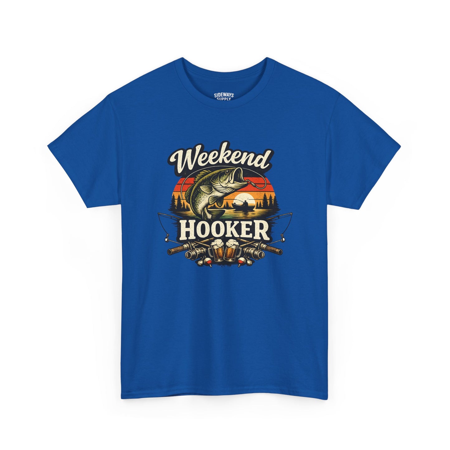 Weekend Hooker Fishing Tee — Unisex Bass Angler Graphic T-Shirt