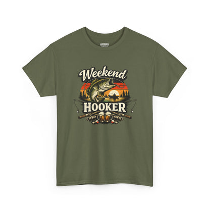 Weekend Hooker Fishing Tee — Unisex Bass Angler Graphic T-Shirt