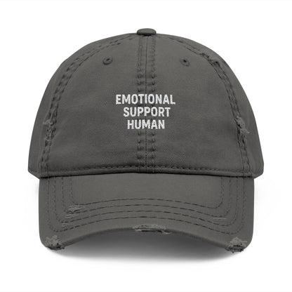 Emotional Support Dad Hat, Distressed Cap