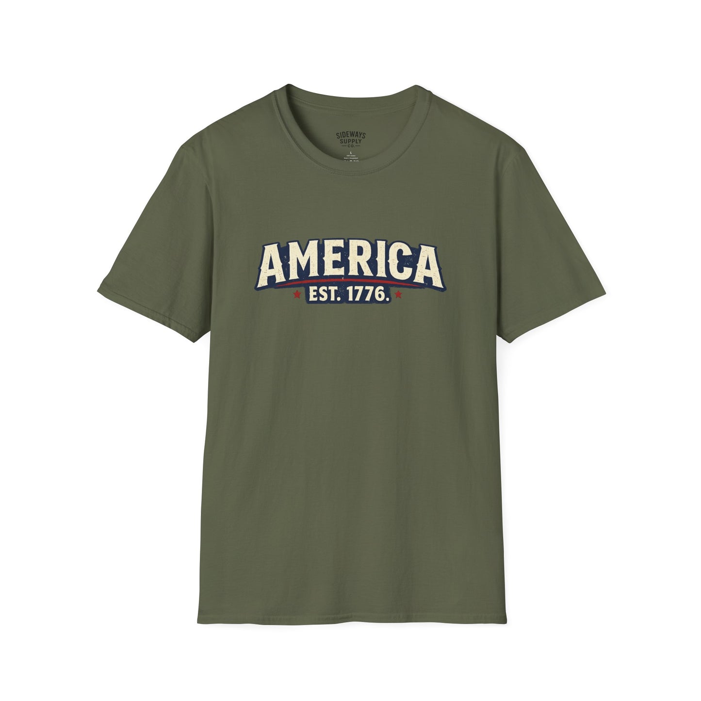 America EST. 1776 T-Shirt — Vintage Patriotic USA Tee