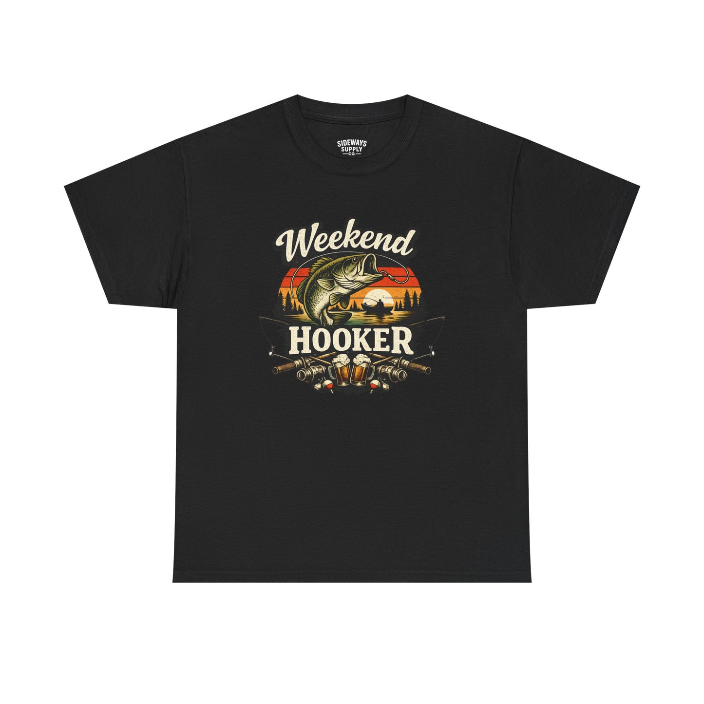 Weekend Hooker Fishing Tee — Unisex Bass Angler Graphic T-Shirt