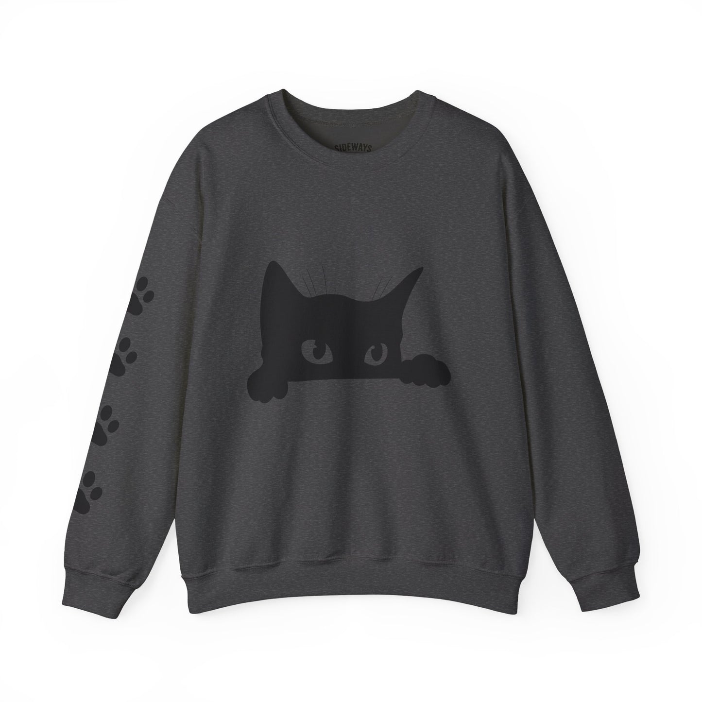 Whimsical Cat Sweatshirt - Cozy Crewneck