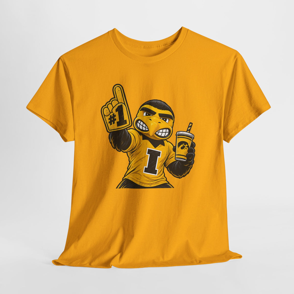 Mascot Fan T-Shirt — #1 Foam Finger Cheerleader Design