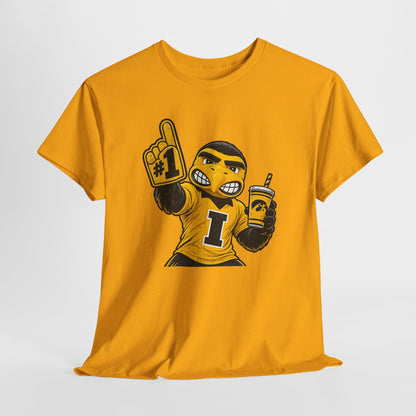 Mascot Fan T-Shirt — #1 Foam Finger Cheerleader Design
