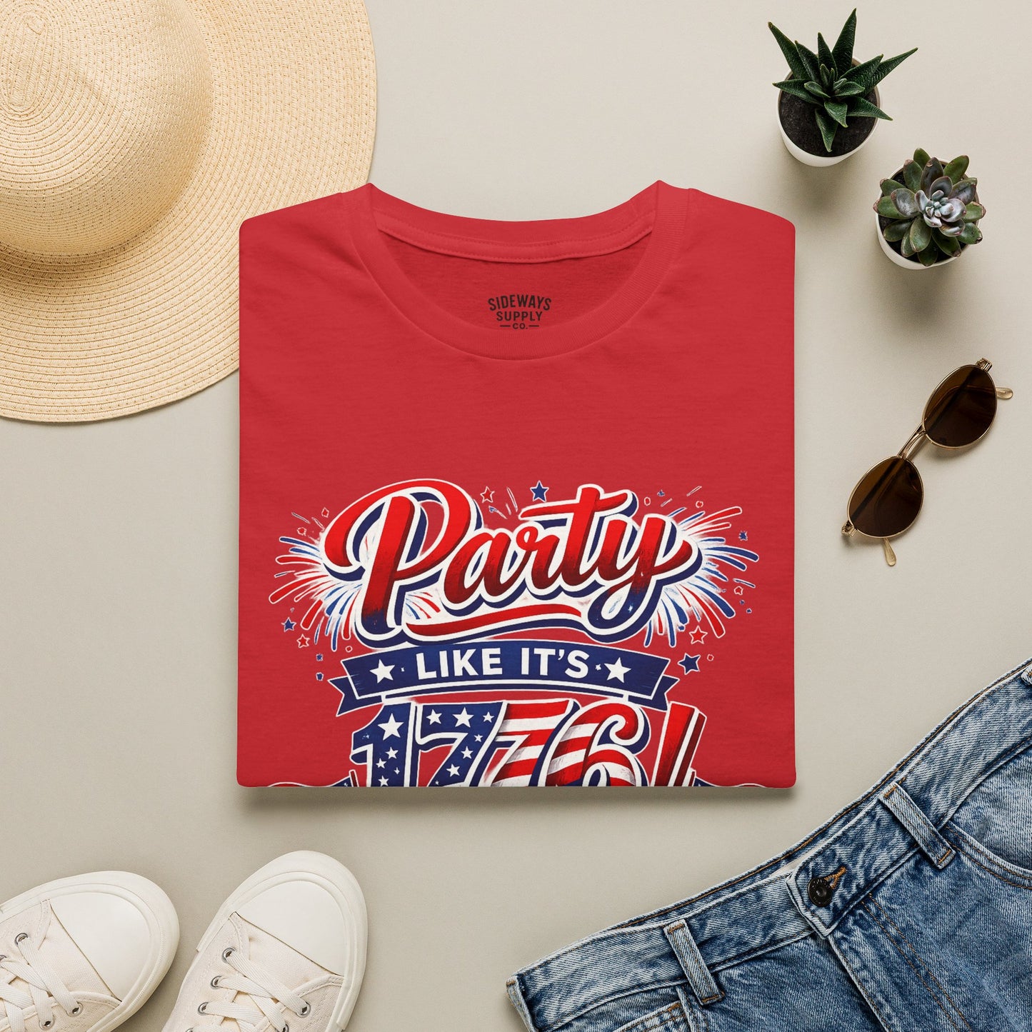 T-Shirt — "Party Like It's 1776!" Patriotic 4th of July Tee