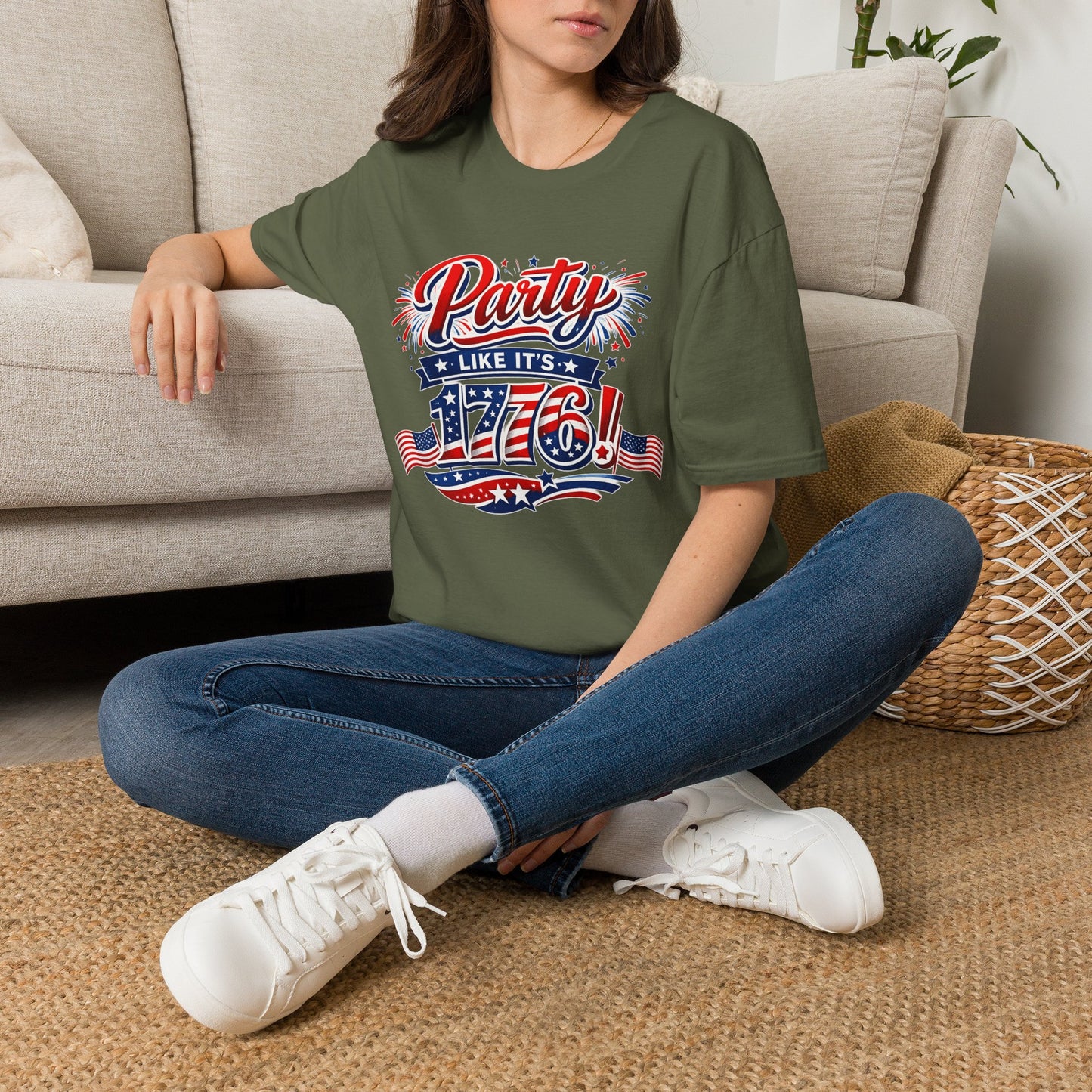T-Shirt — "Party Like It's 1776!" Patriotic 4th of July Tee