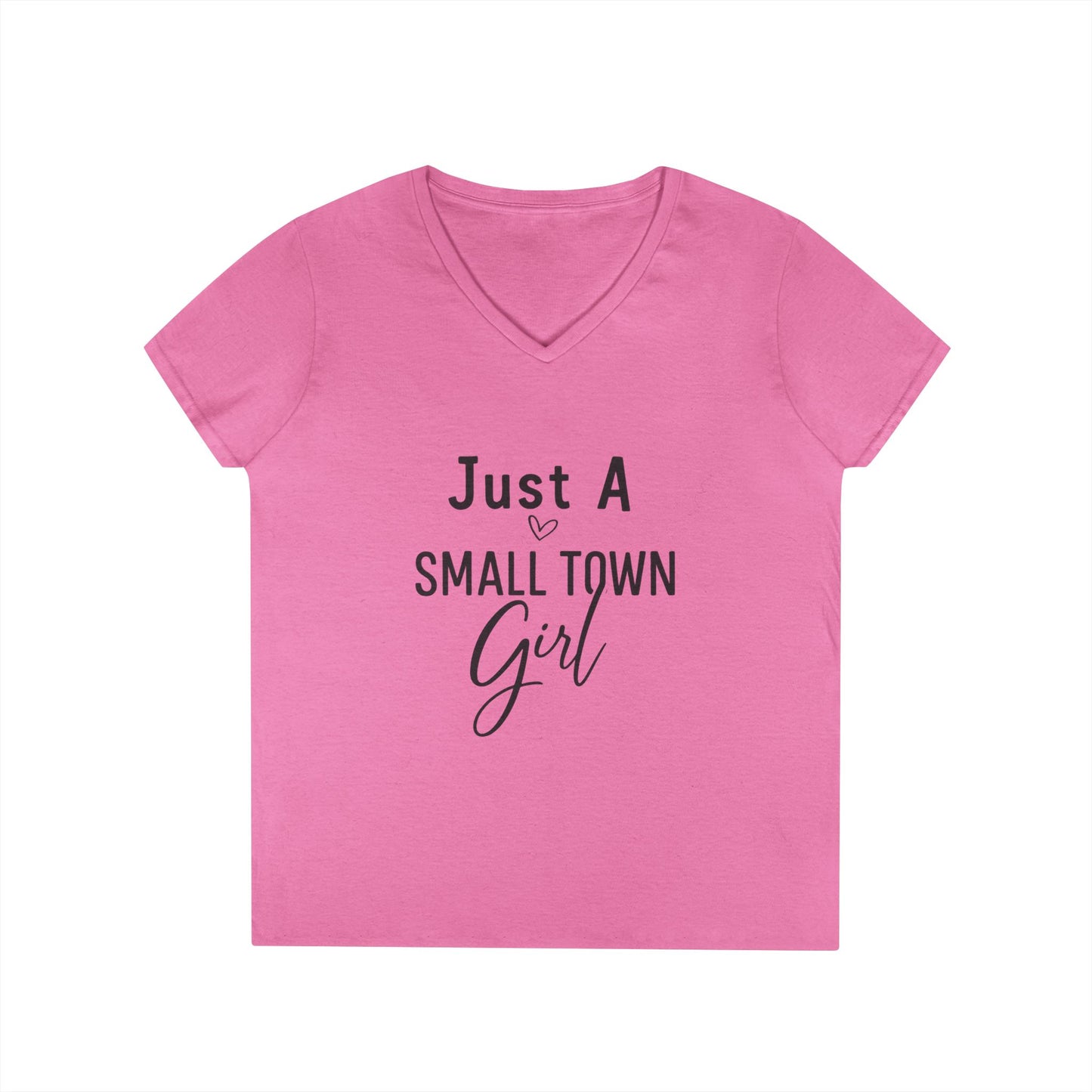 Just a Small Town Girl | V-Neck T-Shirt Rooted in charm. Ready for anything. 🌾