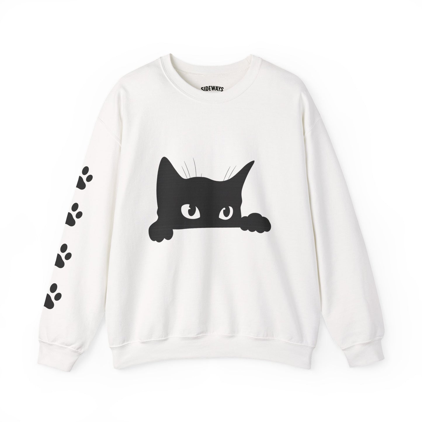Whimsical Cat Sweatshirt - Cozy Crewneck