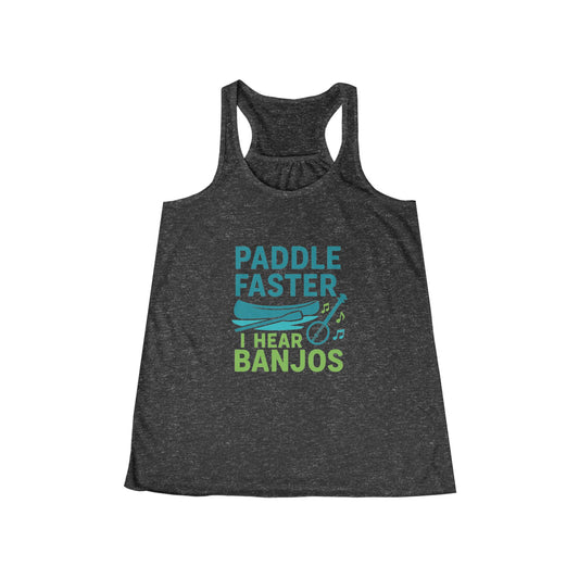 Paddle Faster Racerback Tank (Vintage Style)