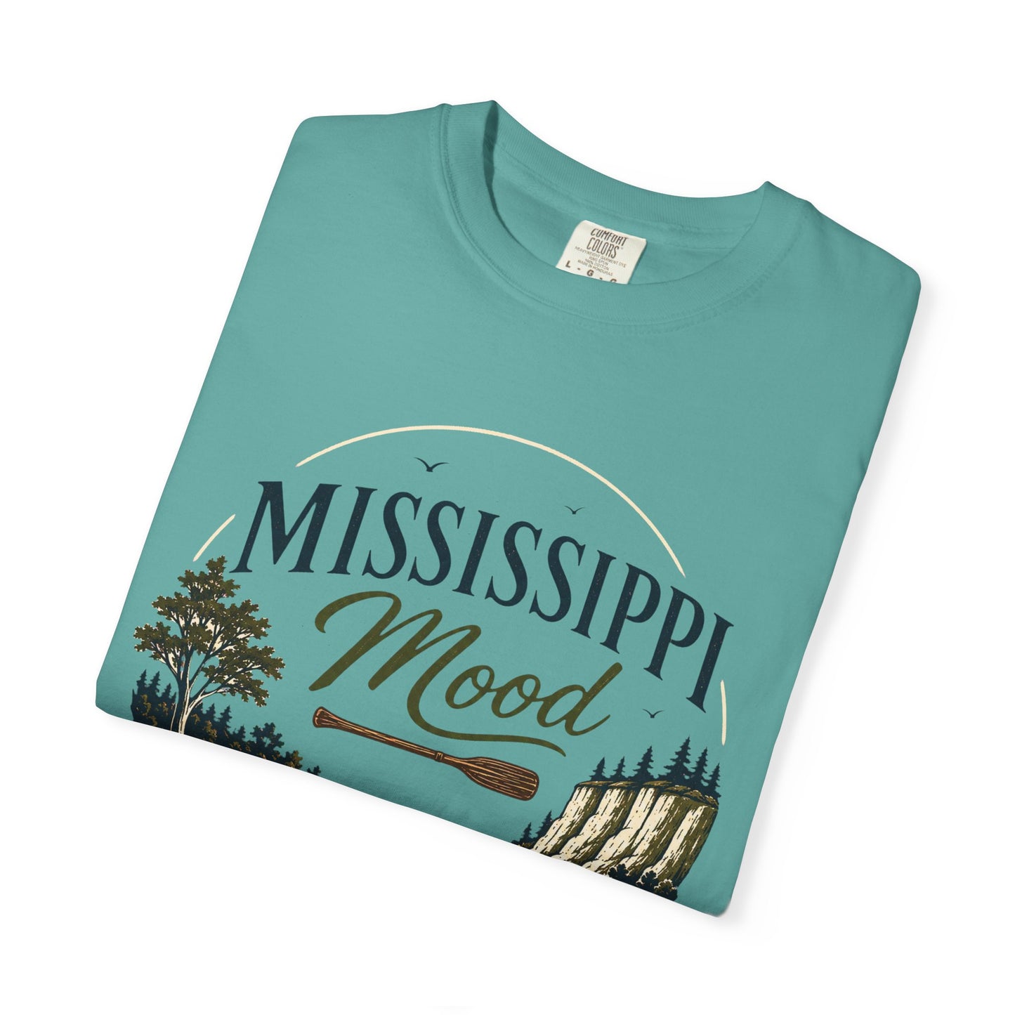 Mississippi Mood T-Shirt — Retro Riverfront Scenic Tee