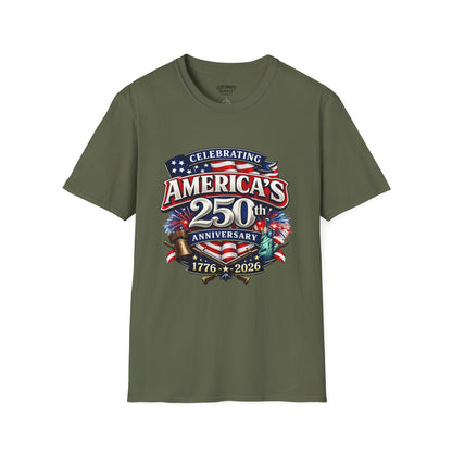 America's 250th Anniversary T-Shirt — Celebrating 1776–2026 Patriotic Tee