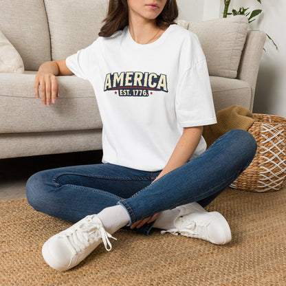 America EST. 1776 T-Shirt — Vintage Patriotic USA Tee