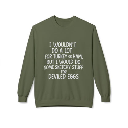 "Sketchy for Deviled Eggs" Crewneck Sweatshirt