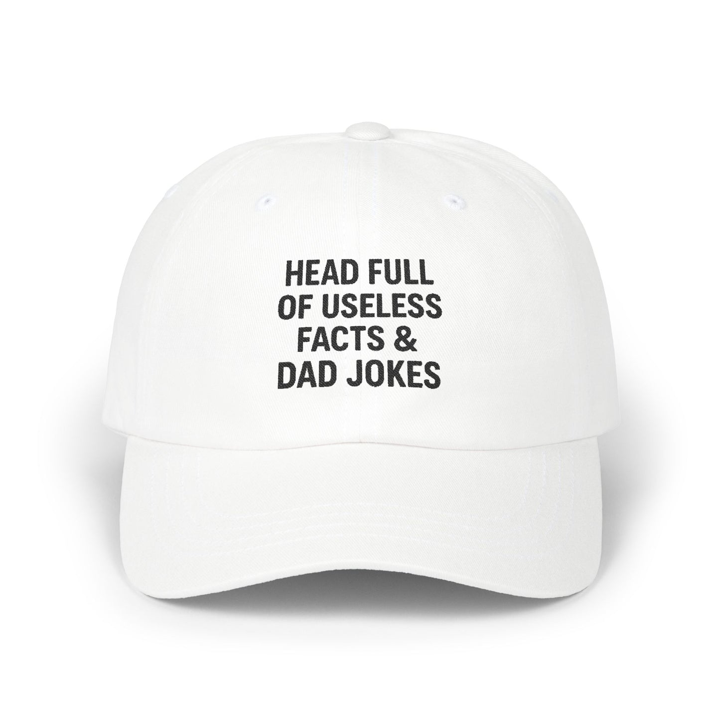 Head Full of Useless Facts – Embroidered Dad Cap