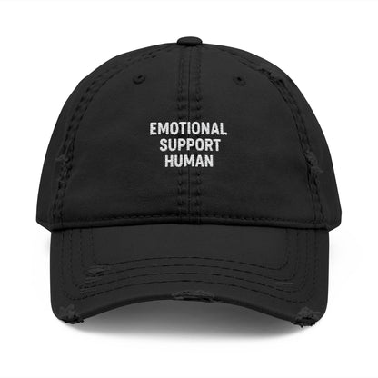 Emotional Support Dad Hat, Distressed Cap
