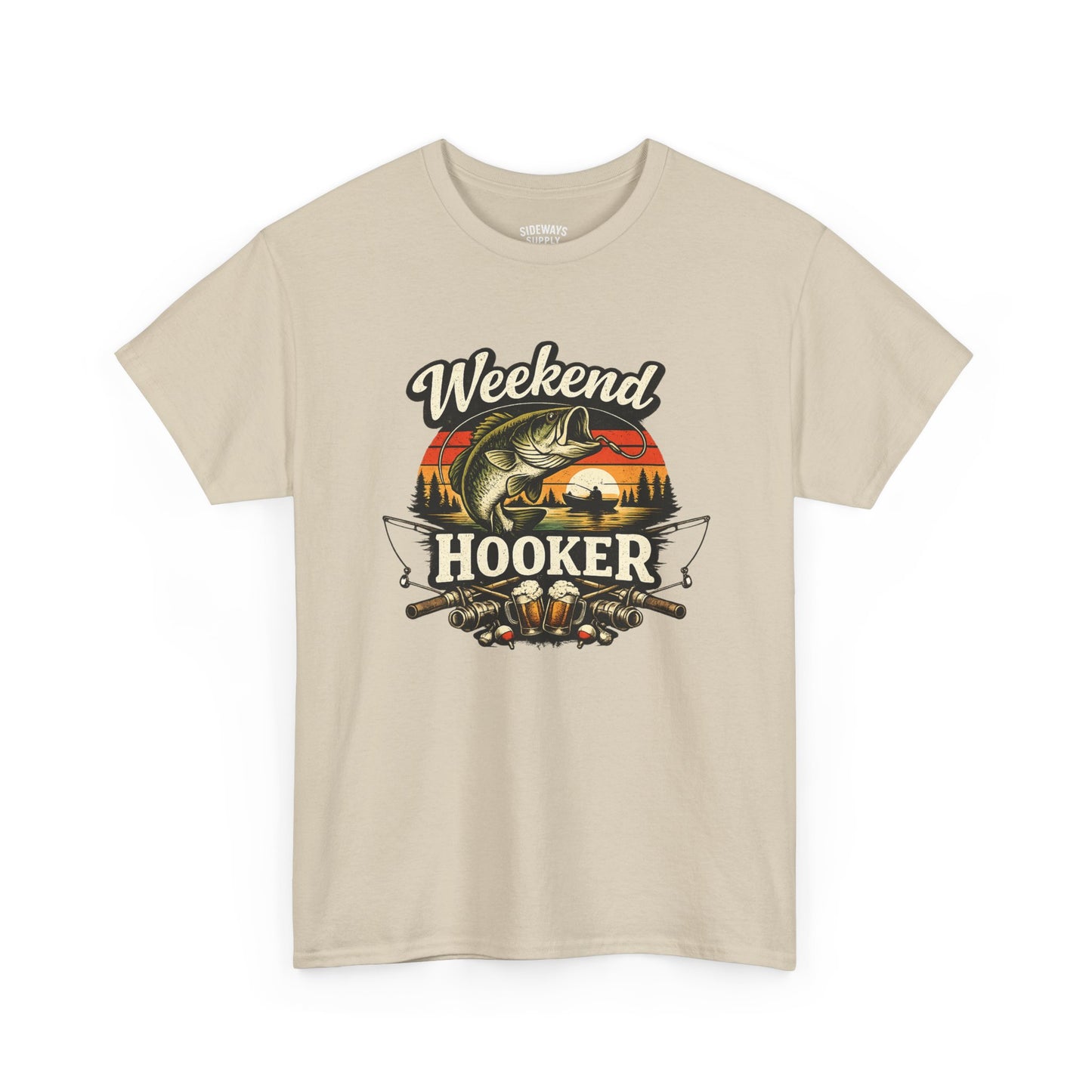 Weekend Hooker Fishing Tee — Unisex Bass Angler Graphic T-Shirt