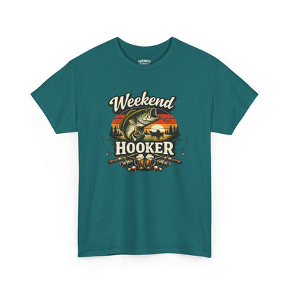 Weekend Hooker Fishing Tee — Unisex Bass Angler Graphic T-Shirt