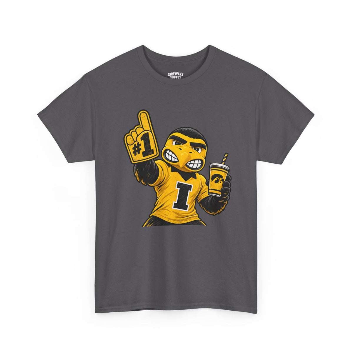 Mascot Fan T-Shirt — #1 Foam Finger Cheerleader Design