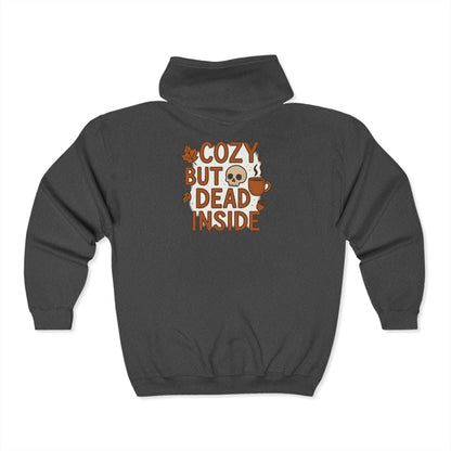 Cozy But Dead Inside – Unisex Heavy Blend Zip-Up