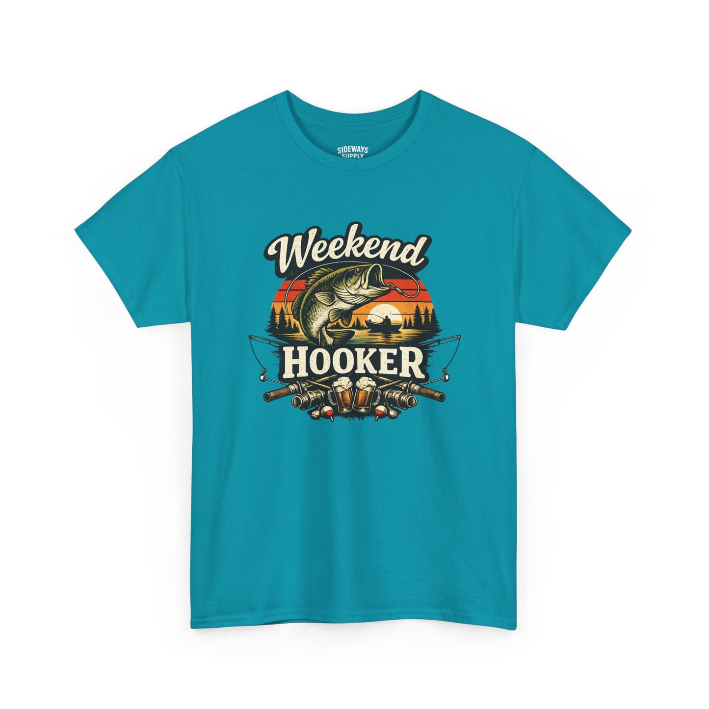 Weekend Hooker Fishing Tee — Unisex Bass Angler Graphic T-Shirt