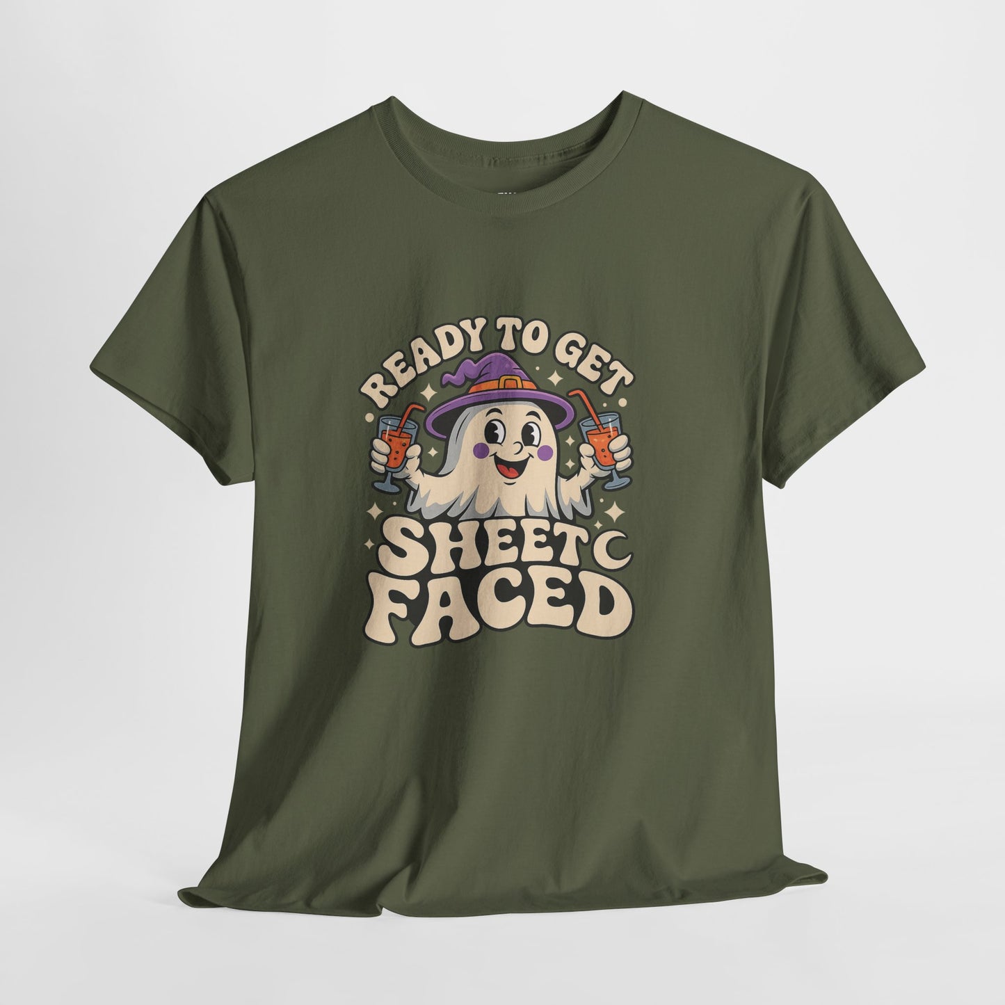 Ready to Get Sheet Faced Halloween Tee