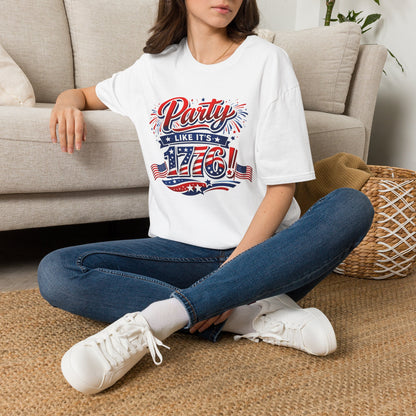 T-Shirt — "Party Like It's 1776!" Patriotic 4th of July Tee