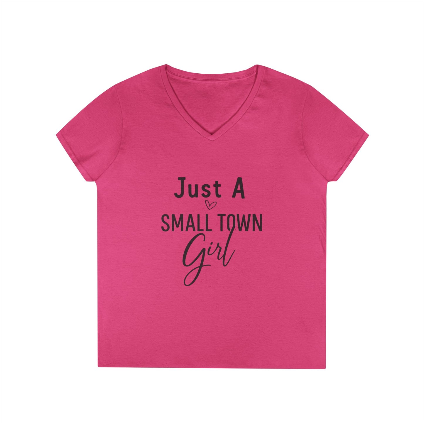 Just a Small Town Girl | V-Neck T-Shirt Rooted in charm. Ready for anything. 🌾
