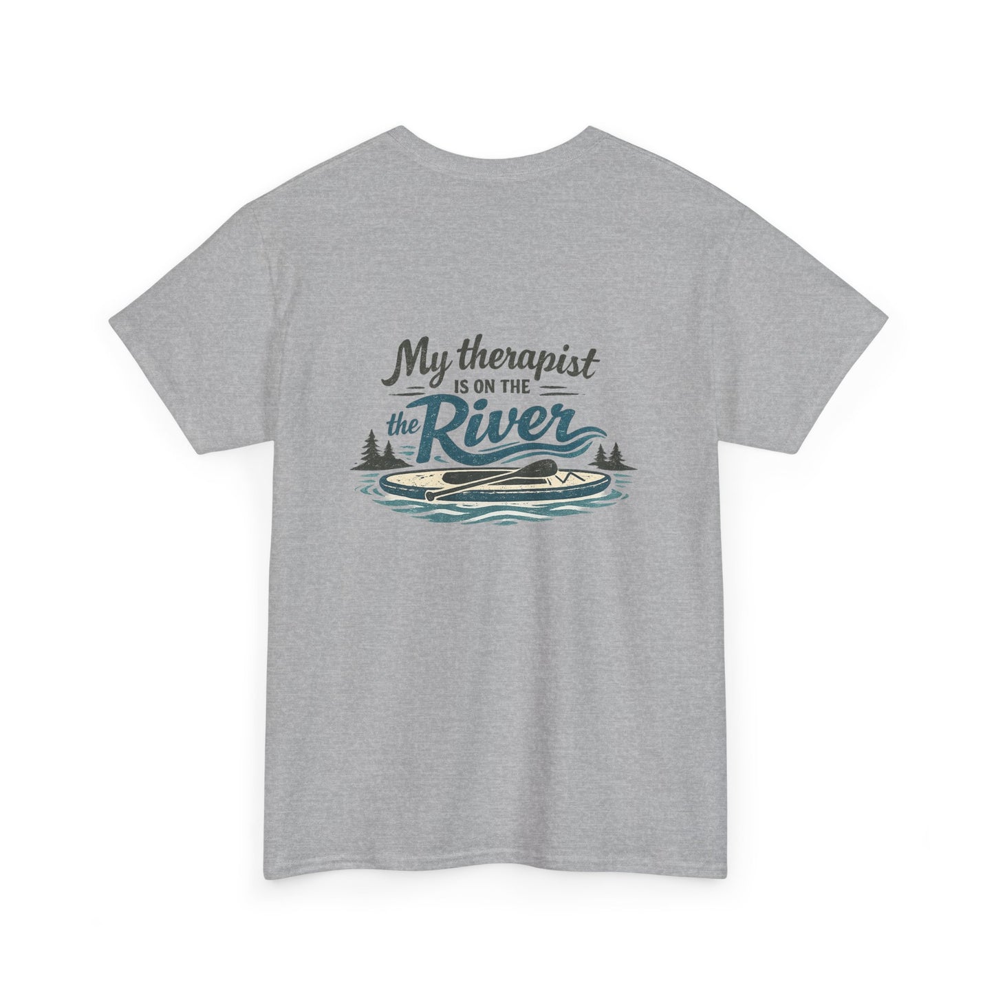 River Therapy T‑Shirt — "My Therapist Is on the River" Outdoor Fishing Tee
